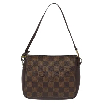 Pre-owned Louis Vuitton Trousse Makeup Brown Canvas Clutch Bag ()