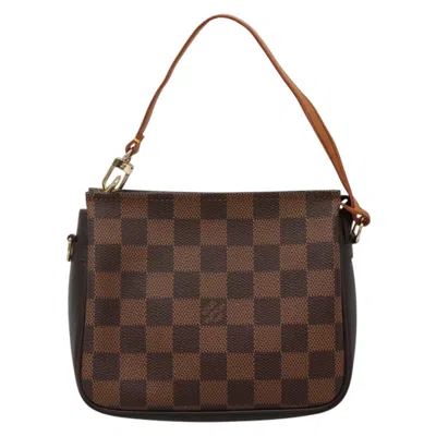 Pre-owned Louis Vuitton Trousse Makeup Brown Canvas Clutch Bag ()