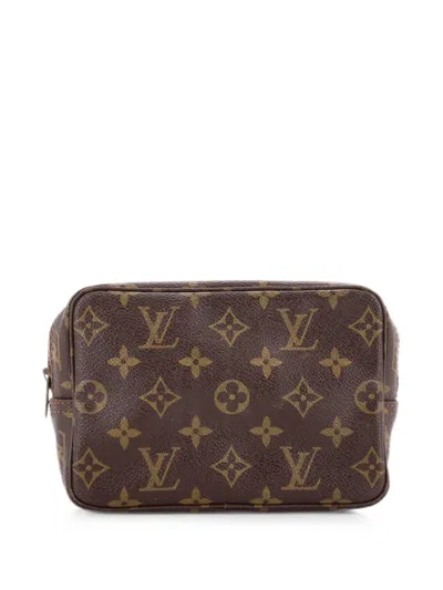 Pre-owned Louis Vuitton Trousse Toiletry Monogram Canvas 18 Pouch In Brown