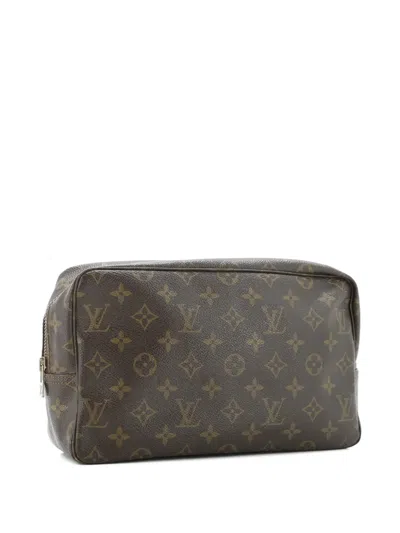 Pre-owned Louis Vuitton Trousse Toiletry Monogram Canvas 28 Pouch In Brown