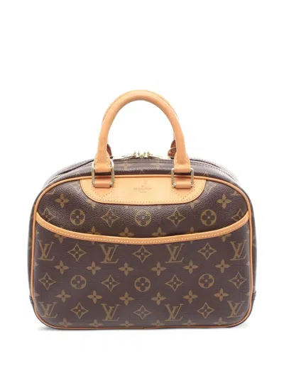 Pre-owned Louis Vuitton Trouville Handbag In Brown