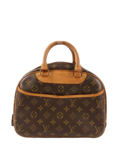Pre-owned Louis Vuitton Trouville Handbag In Brown