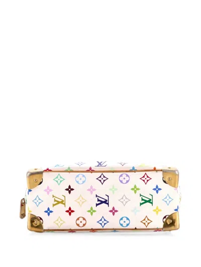 Pre-owned Louis Vuitton Trouville Handbag Monogram Multicolor Satchel In 白色