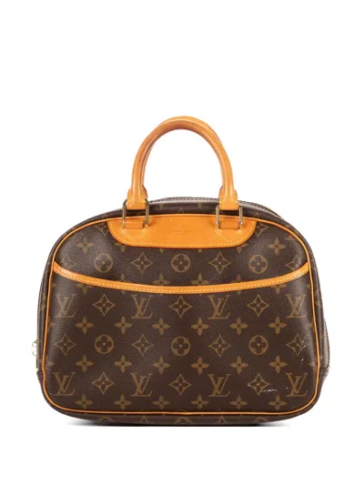 Pre-owned Louis Vuitton Trouville Monogram Handbag In Brown
