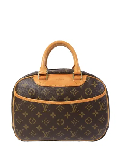 Pre-owned Louis Vuitton Trouville Monogram Tote Bag In Brown