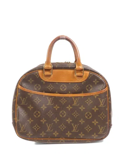 Pre-owned Louis Vuitton Trouville Monogram Tote Bag In Brown