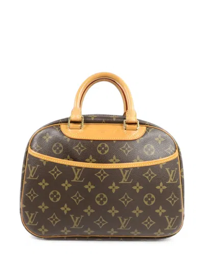 Pre-owned Louis Vuitton Trouville Monogram Tote Bag In Brown