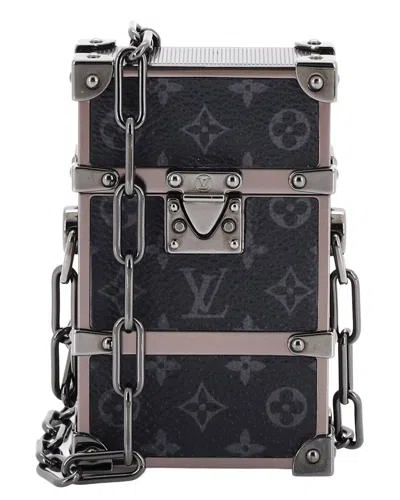Pre-owned Louis Vuitton Trunk Box Pouch Monogram Eclipse (authentic Pre-loved)