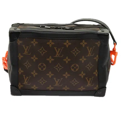 Pre-owned Louis Vuitton Trunk Brown Canvas Shoulder Bag ()