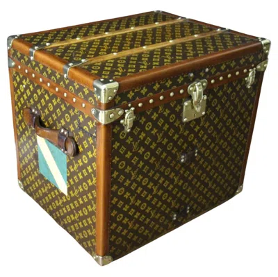 Pre-owned Louis Vuitton Trunk,  Steamer Trunk, 62 Cm  Hat Trunk In Brown