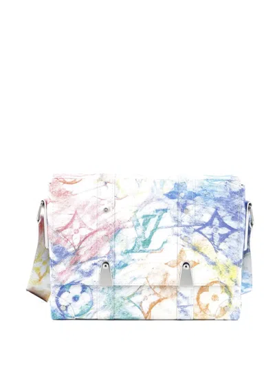 Pre-owned Louis Vuitton Trunk Messenger Bag Limited Edition Monogram Pastel Multicolor Crossbody Bag