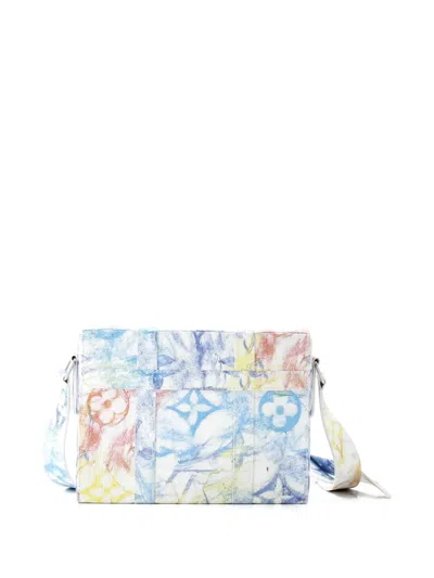 Pre-owned Louis Vuitton Trunk Messenger Bag Limited Edition Monogram Pastel Multicolor Crossbody Bag