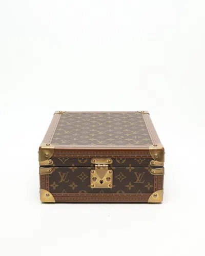 Pre-owned Louis Vuitton Trunk Montall Coffret In Brown