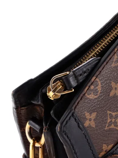 Pre-owned Louis Vuitton Trunk Reverse Monogram Canvas Clutch Bag In Brown