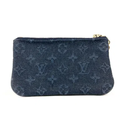 Pre-owned Louis Vuitton Tst Blue Canvas Coin Purse/coin Case ()