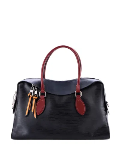 Pre-owned Louis Vuitton Tuileries Handbag Epi Leather Satchel In Black