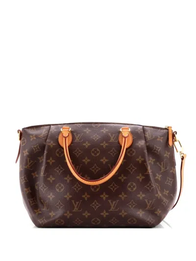 Pre-owned Louis Vuitton Turenne Handbag Monogram Canvas Mm Satchel In Brown
