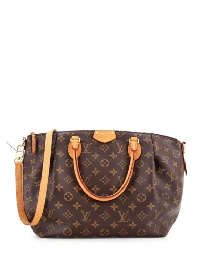 Pre-owned Louis Vuitton Turenne Handbag Monogram Canvas Mm Satchel In Brown