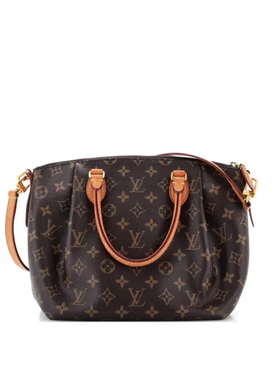 Pre-owned Louis Vuitton Turenne Handbag Monogram Canvas Pm Satchel In Brown