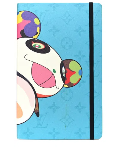 Pre-owned Louis Vuitton Turquoise Canvas Lv X Tm Jane Superflat Notebook Mm (authentic  Pre-loved)