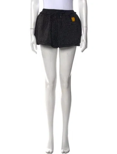 Pre-owned Louis Vuitton Tweed Pattern Mini Shorts In Black
