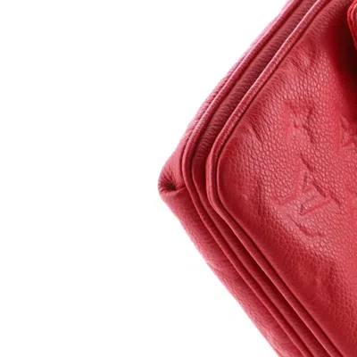 Pre-owned Louis Vuitton Twice Handbag Monogram Empreinte Leather Crossbody Bag In Red