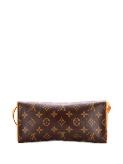 Pre-owned Louis Vuitton Twin Handbag Monogram Canvas Gm Crossbody Bag In Brown