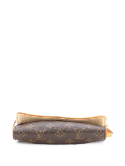 Pre-owned Louis Vuitton Twin Handbag Monogram Canvas Pm Crossbody Bag In Brown
