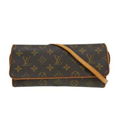 Pre-owned Louis Vuitton Twin Monogram Canvas Brown Canvas Clutche & Pouche Bag ()
