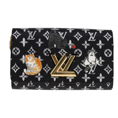 Pre-owned Louis Vuitton Twist Black Canvas Wallet  ()
