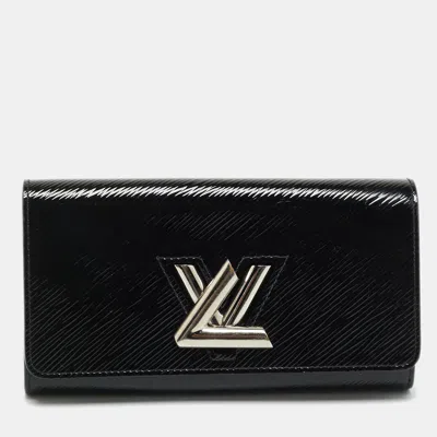 Pre-owned Louis Vuitton Twist Black Electric Epi Leather Wallet