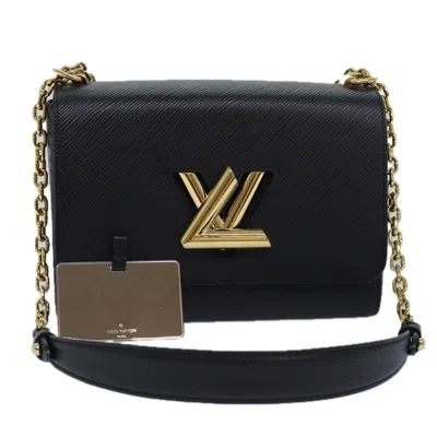 Pre-owned Louis Vuitton Twist Black Leather Shoulder Bag ()