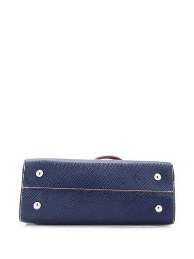Pre-owned Louis Vuitton Twist Epi Leather Tote Bag In Blue