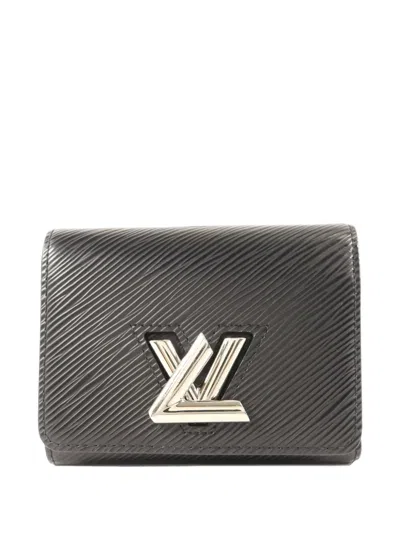 Pre-owned Louis Vuitton Twist Epi Wallet In Black