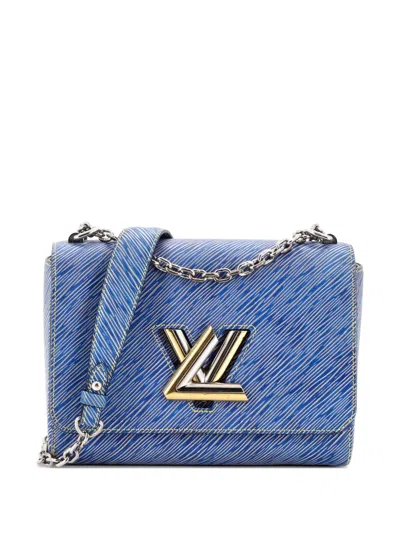 Pre-owned Louis Vuitton Twist Handbag Epi Leather Mm Crossbody Bag In Blue