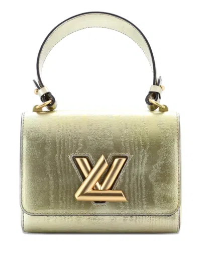Pre-owned Louis Vuitton Twist Handbag Gravity Gold Calfskin Pm Satchel
