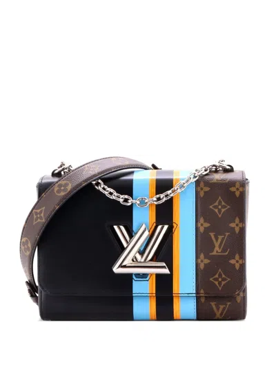 Pre-owned Louis Vuitton Twist Handbag Limited Edition Monogram Canvas And Leather Mm Crossbody Bag In Black