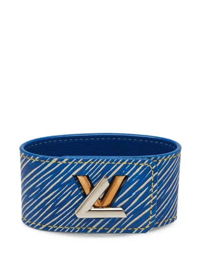 Pre-owned Louis Vuitton Twist It Epi Bracelet In Blue