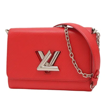 Pre-owned Louis Vuitton Twist Leather Shoulder Bag () In Red
