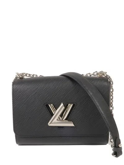 Pre-owned Louis Vuitton Twist Mm Epi Tote Bag In Black