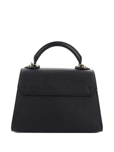 Pre-owned Louis Vuitton Twist One Handle Bag Taurillon Leather Pm Satchel In Black