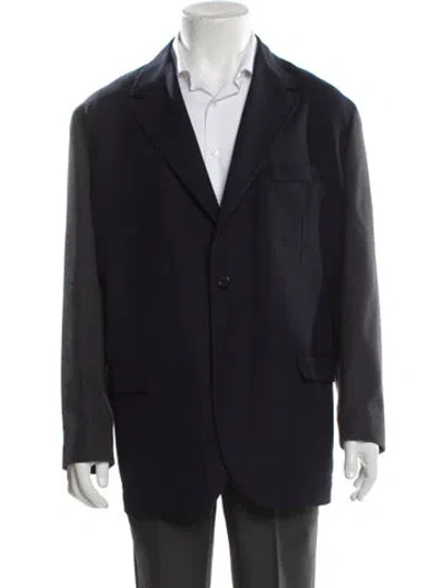 Pre-owned Louis Vuitton Two Toned Blazer In Blue