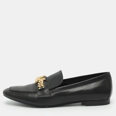 Pre-owned Louis Vuitton Upper Case Size 40 Black Leather Loafers