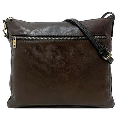 Pre-owned Louis Vuitton Utah Brown Coffee Leather Shoulder Bag () In Brown, Coffee