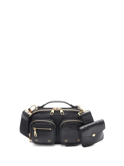 Pre-owned Louis Vuitton Utility Two-way Handbag In Black