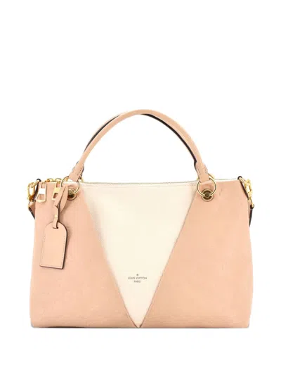 Pre-owned Louis Vuitton V Monogram Empreinte Leather Mm Tote Bag In Neutral