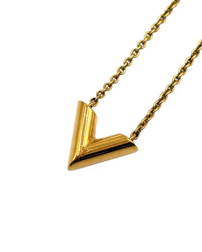 Pre-owned Louis Vuitton V Necklace (authentic Pre-loved)