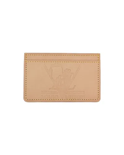 Pre-owned Louis Vuitton Vachetta Voyage Card Holder In Beige