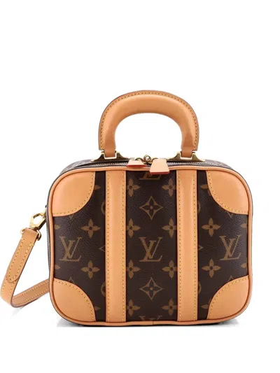 Pre-owned Louis Vuitton Valisette Handbag Monogram Canvas Bb Satchel In Brown