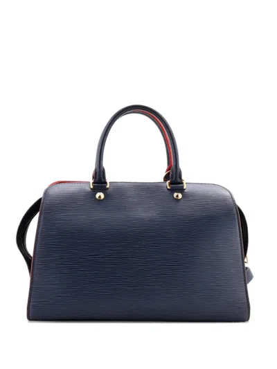 Pre-owned Louis Vuitton Vaneau Handbag Epi Leather Mm Tote Bag In Blue